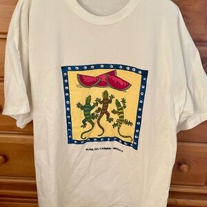 Colorful Playa Del Carmen, Mexico Unisex T-Shirt XXL